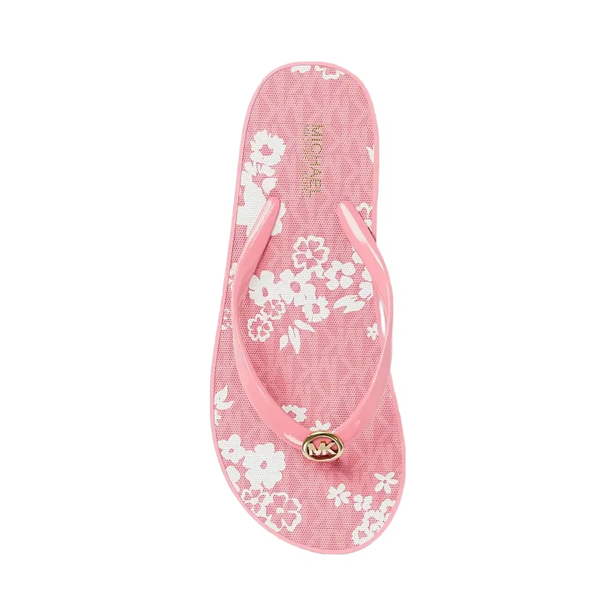 Michael Kors Bedford Printed Signature Logo Flip Flop Carnation