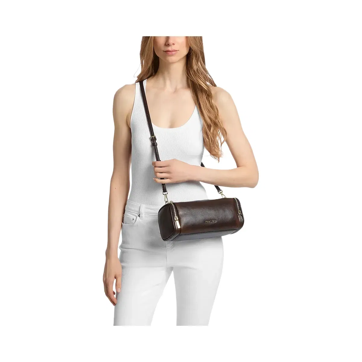 Michael Kors Jet Set Travel Small Convertible Pochette Chocolate