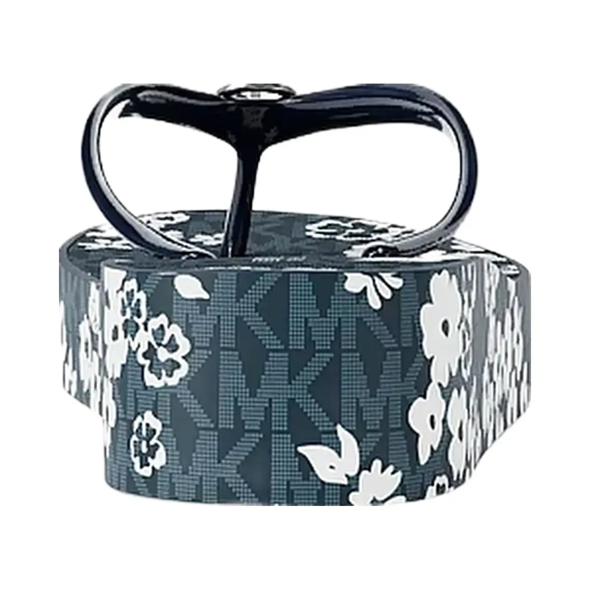 Michael Kors Bedford Printed Signature Logo Flip Flop Navy