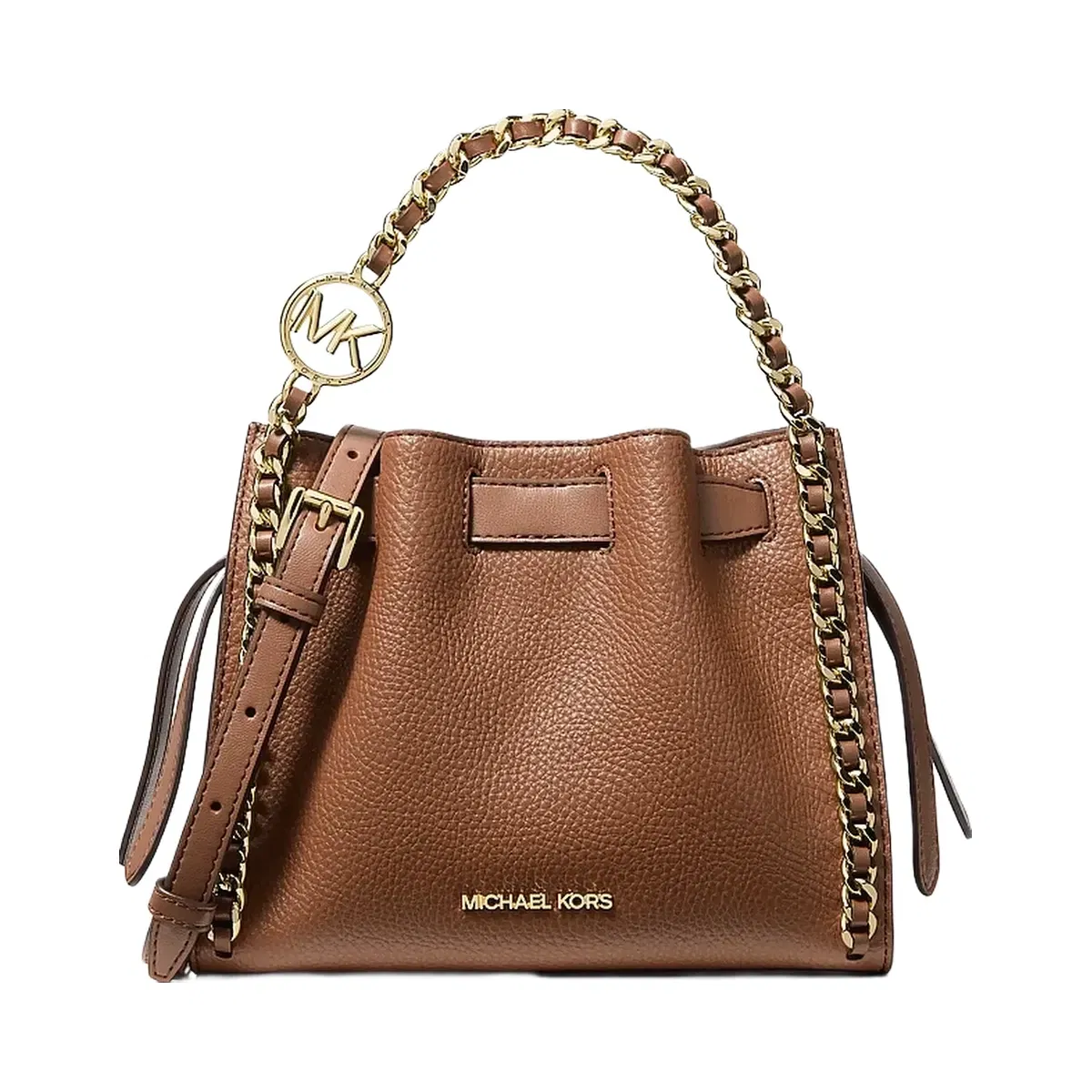 Michael Kors Mina Small Chain Crossbody Bag Luggage