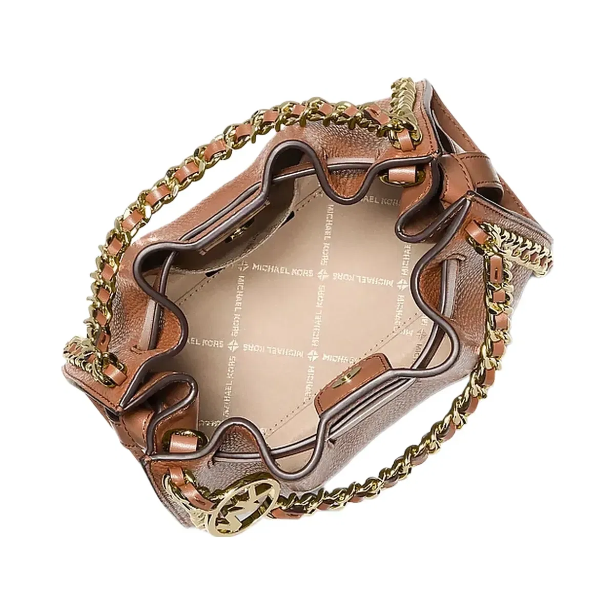Michael Kors Mina Small Chain Crossbody Bag Luggage