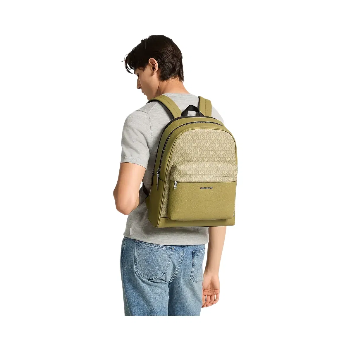 Michael Kors Pacey Signature Logo Backpack Oregano