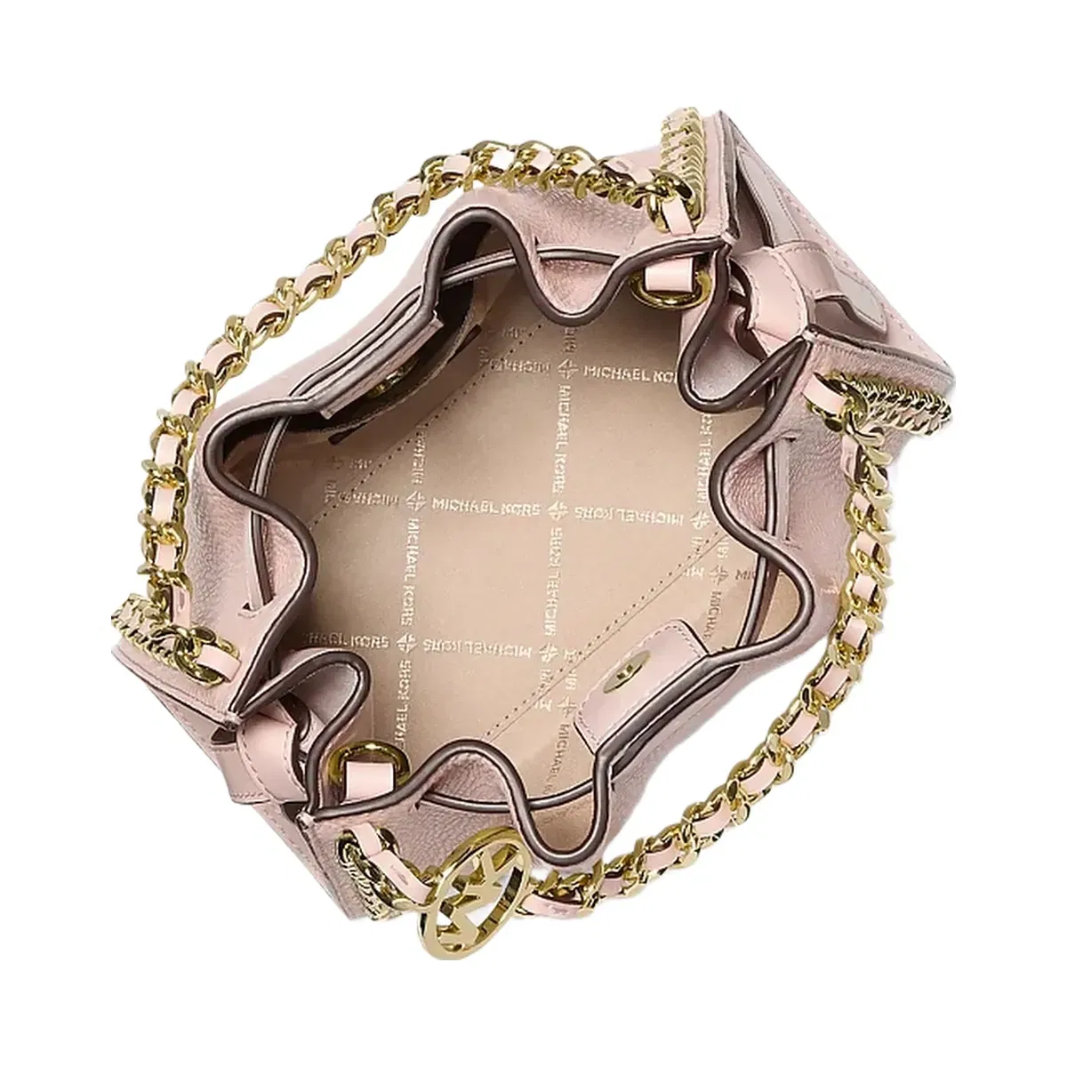 Michael Kors Mina Small Chain Crossbody Bag Powder Blush