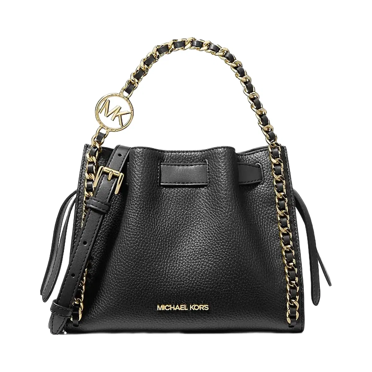 Michael Kors Mina Small Chain Crossbody Bag Black