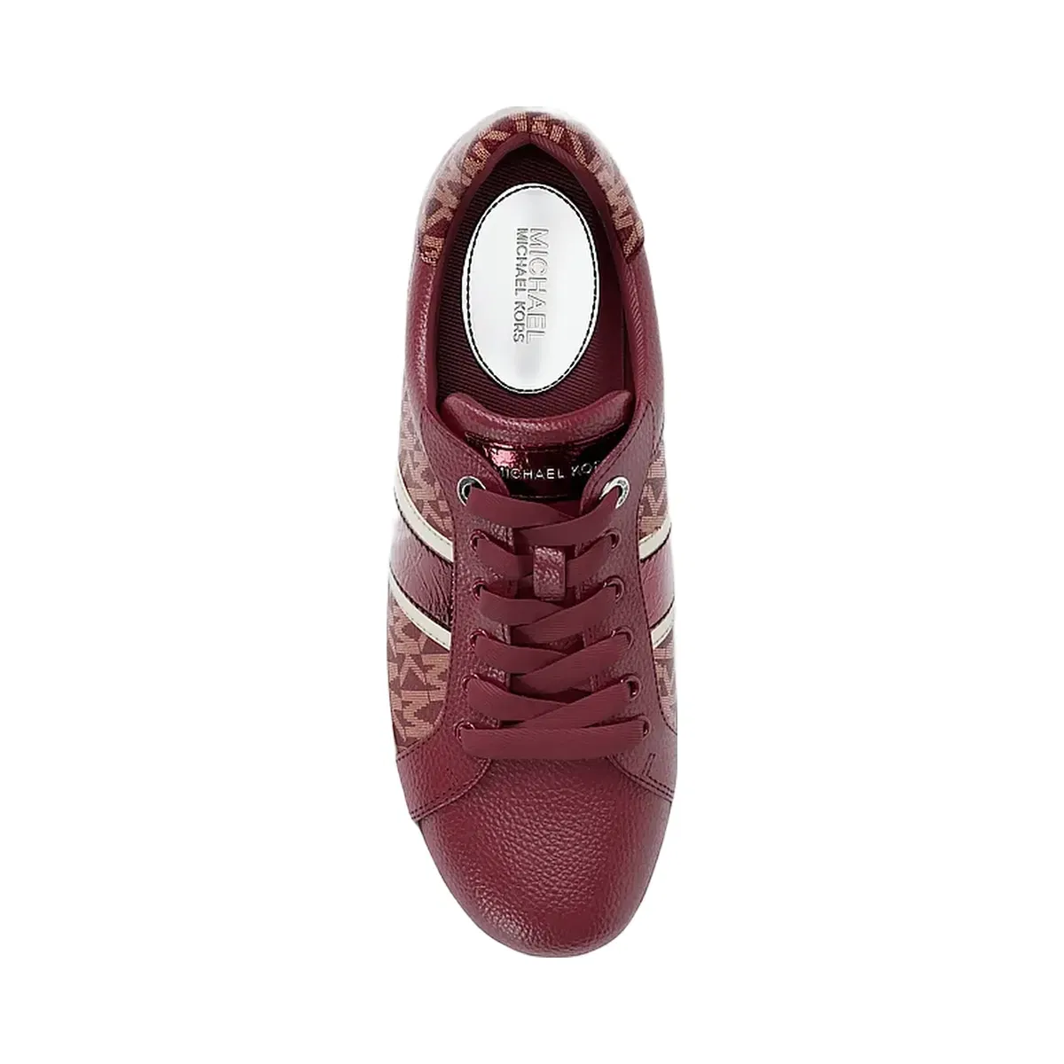 Michael Kors Romey Signature Logo Stripe Platform Sneaker Cherry