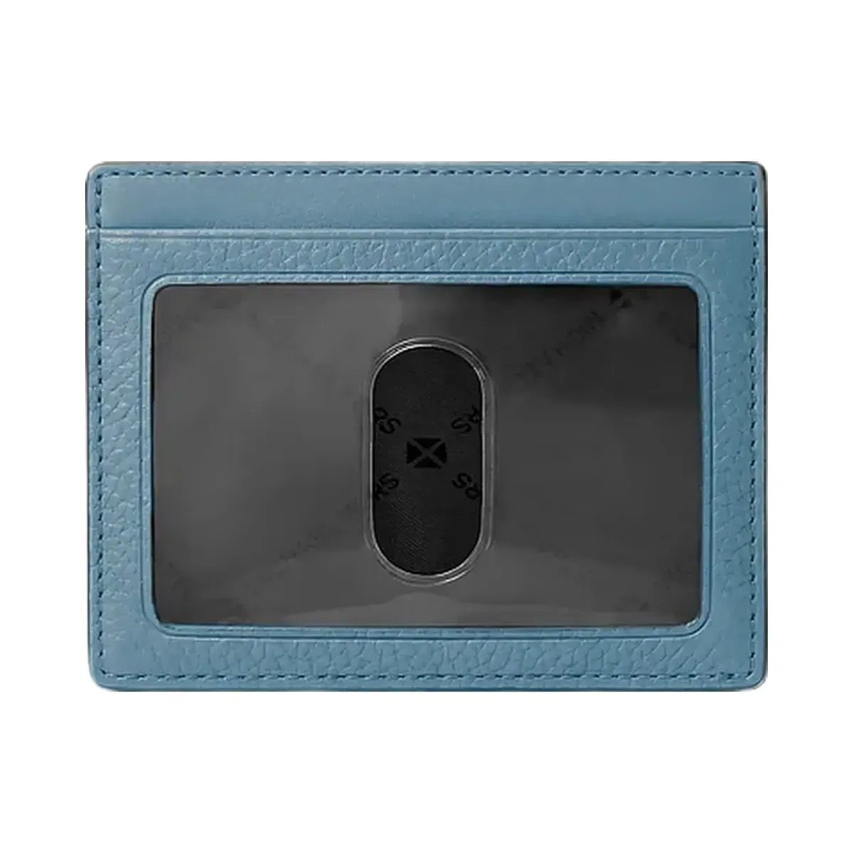 Michael Kors Cooper Pebbled Leather Card Case Denim