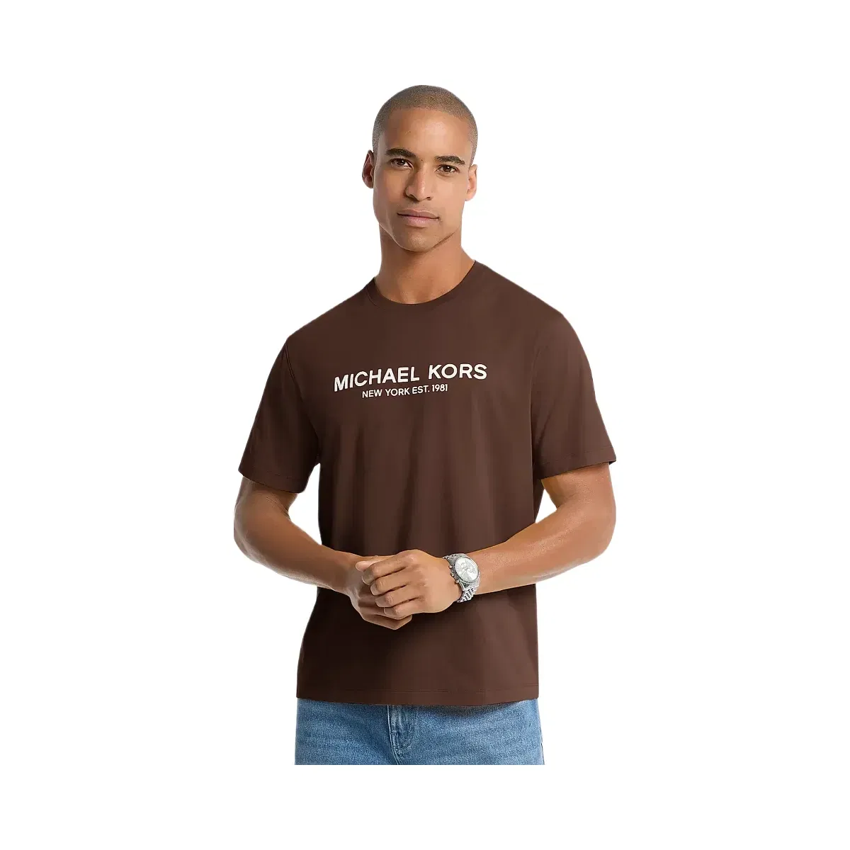 Michael Kors Logo Cotton T-shirt Nutmeg