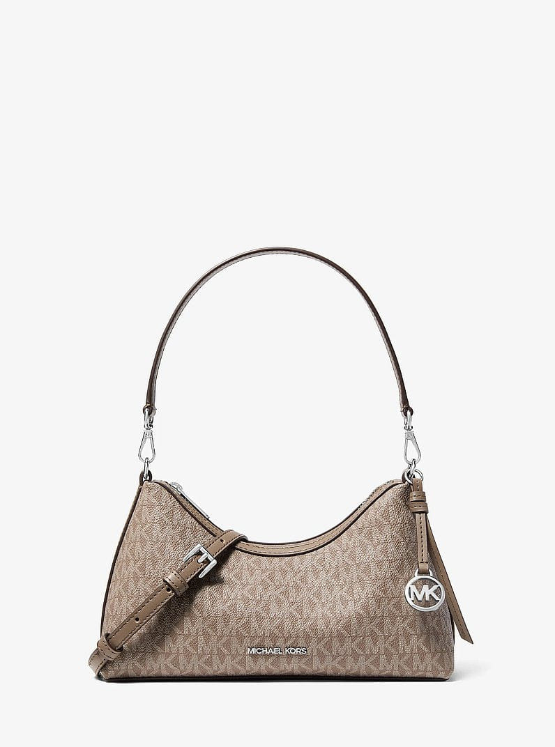 Michael Kors Sammy Small Signature Logo Convertible Crossbody Bag Mushroom