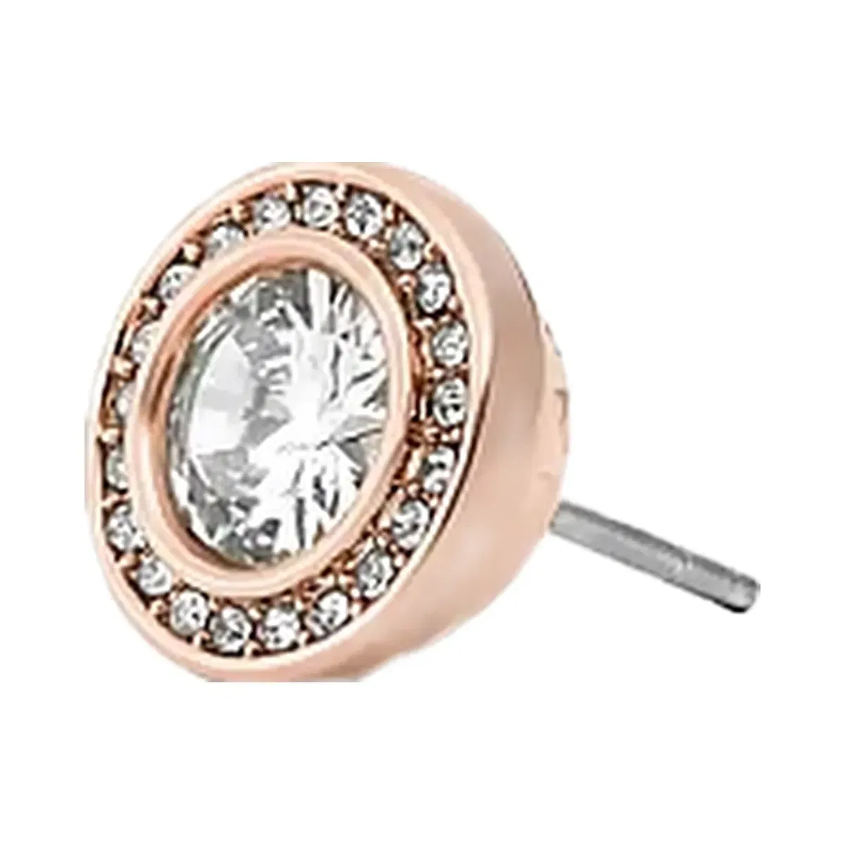 Michael Kors Pavé Halo Stud Earrings Rose Gold