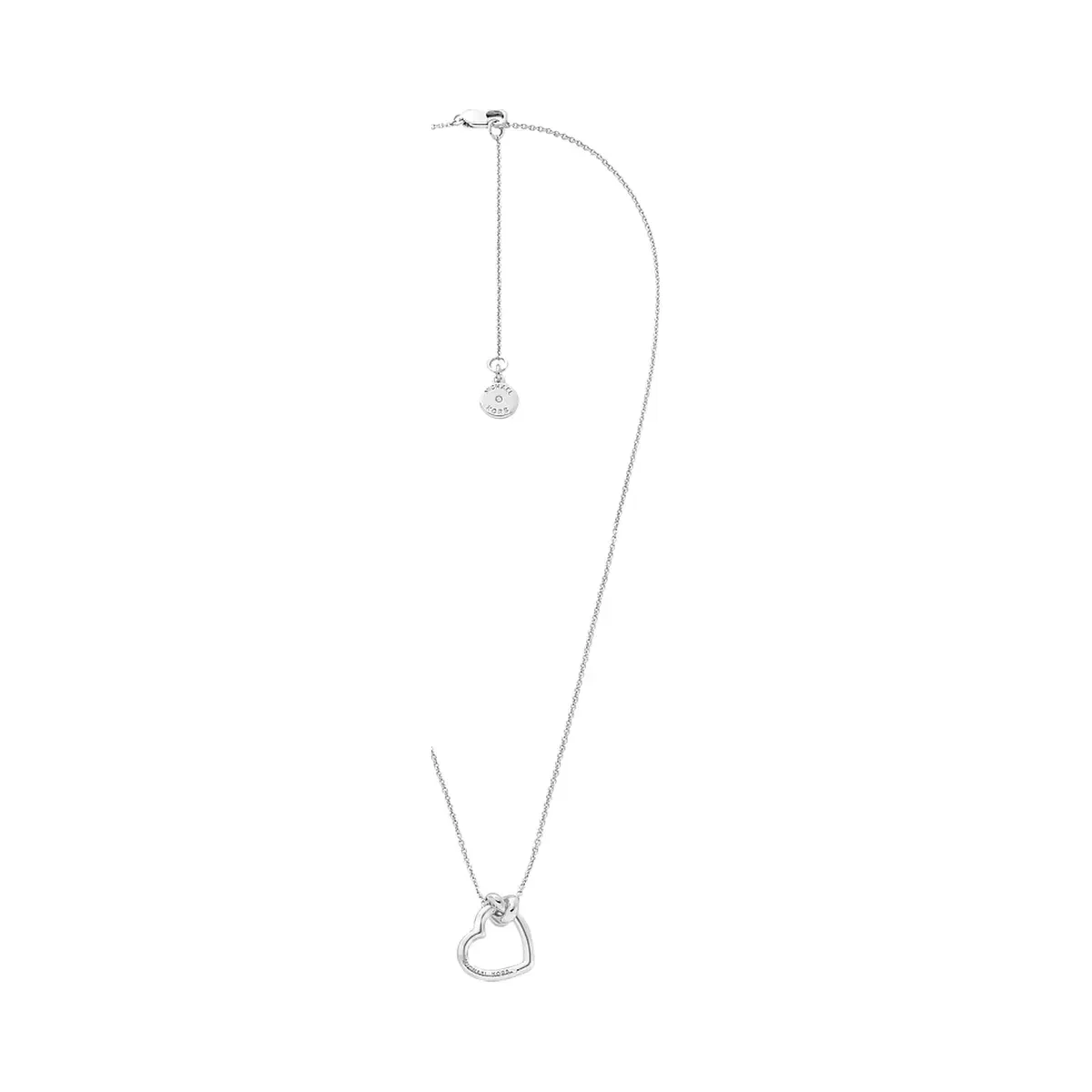 Michael Kors Knotted Heart Necklace Silver