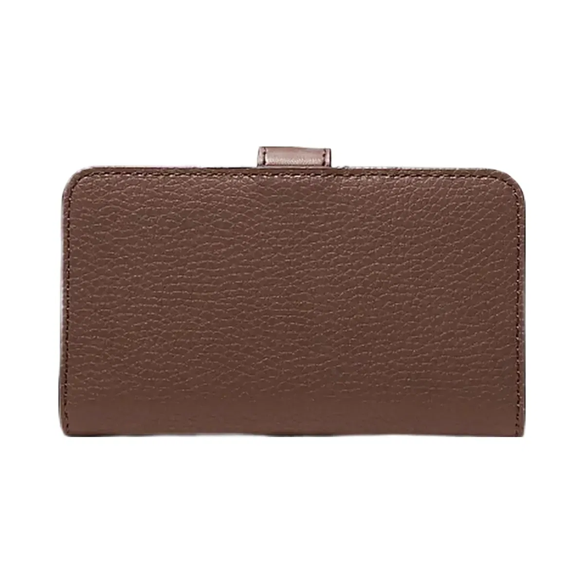 Michael Kors Jet Set Travel Medium Pebbled Leather Billfold Wallet Nutmeg