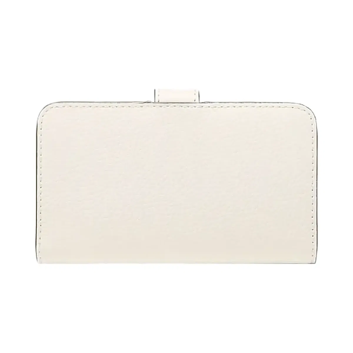 Michael Kors Jet Set Travel Medium Pebbled Leather Billfold Wallet Lt Cream