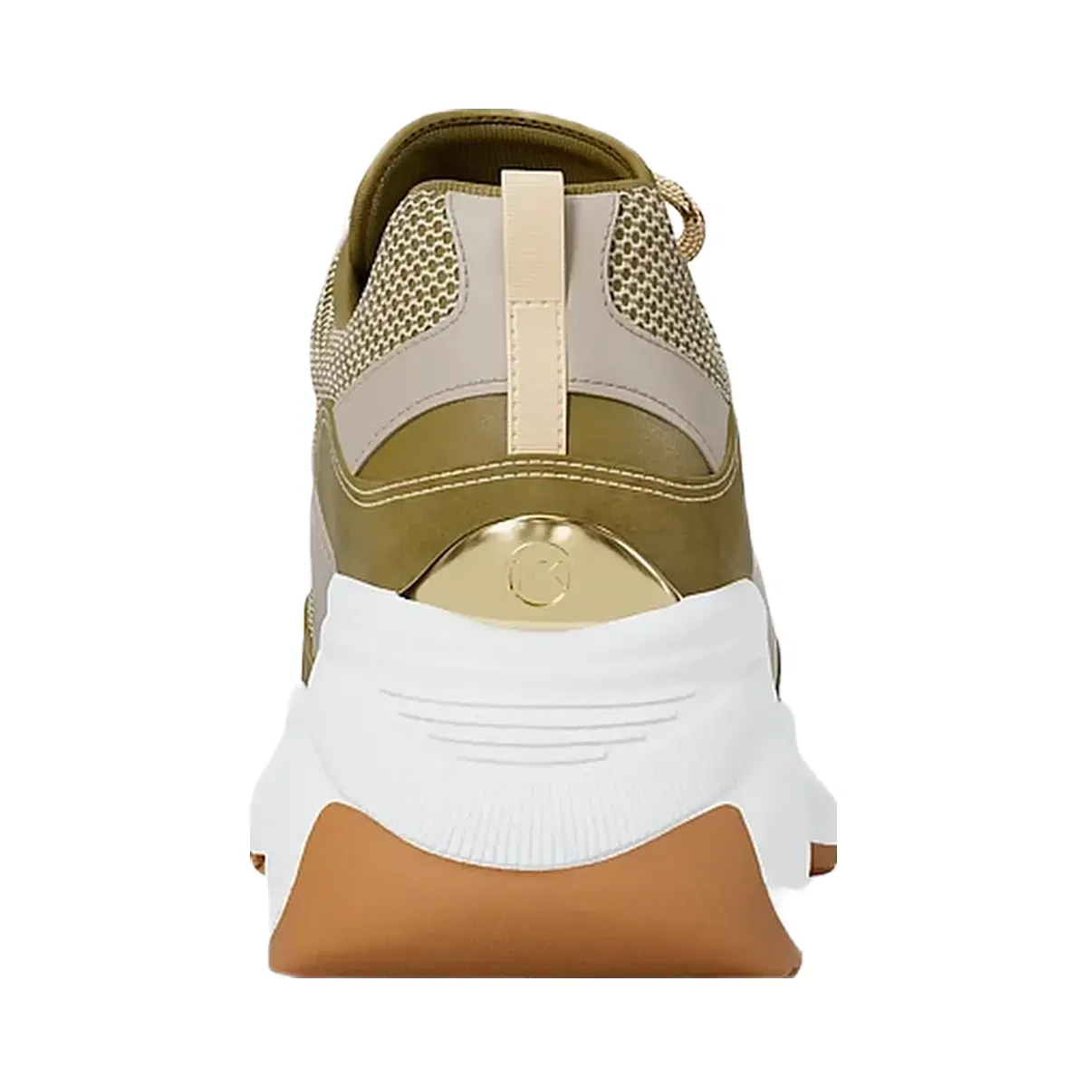 Michael Kors Kaia Mixed-Media Trainer Oregano Mlt