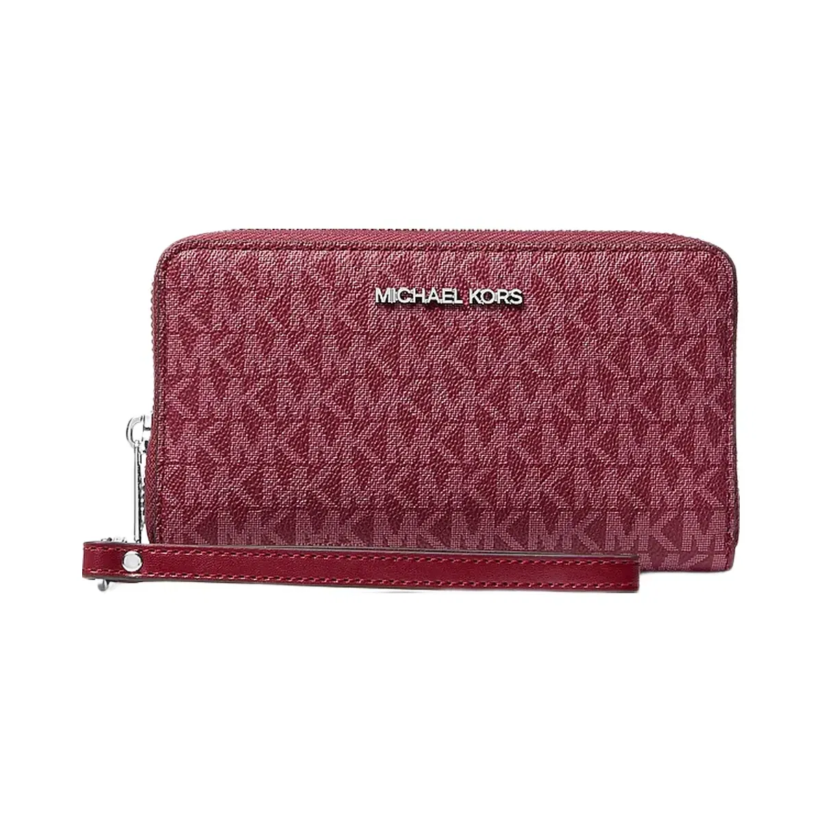 Michael Kors Jet Set Travel Large Smartphone Wristlet Maroon