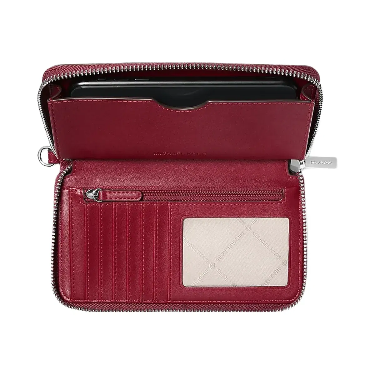 Michael Kors Jet Set Travel Large Smartphone Wristlet Maroon