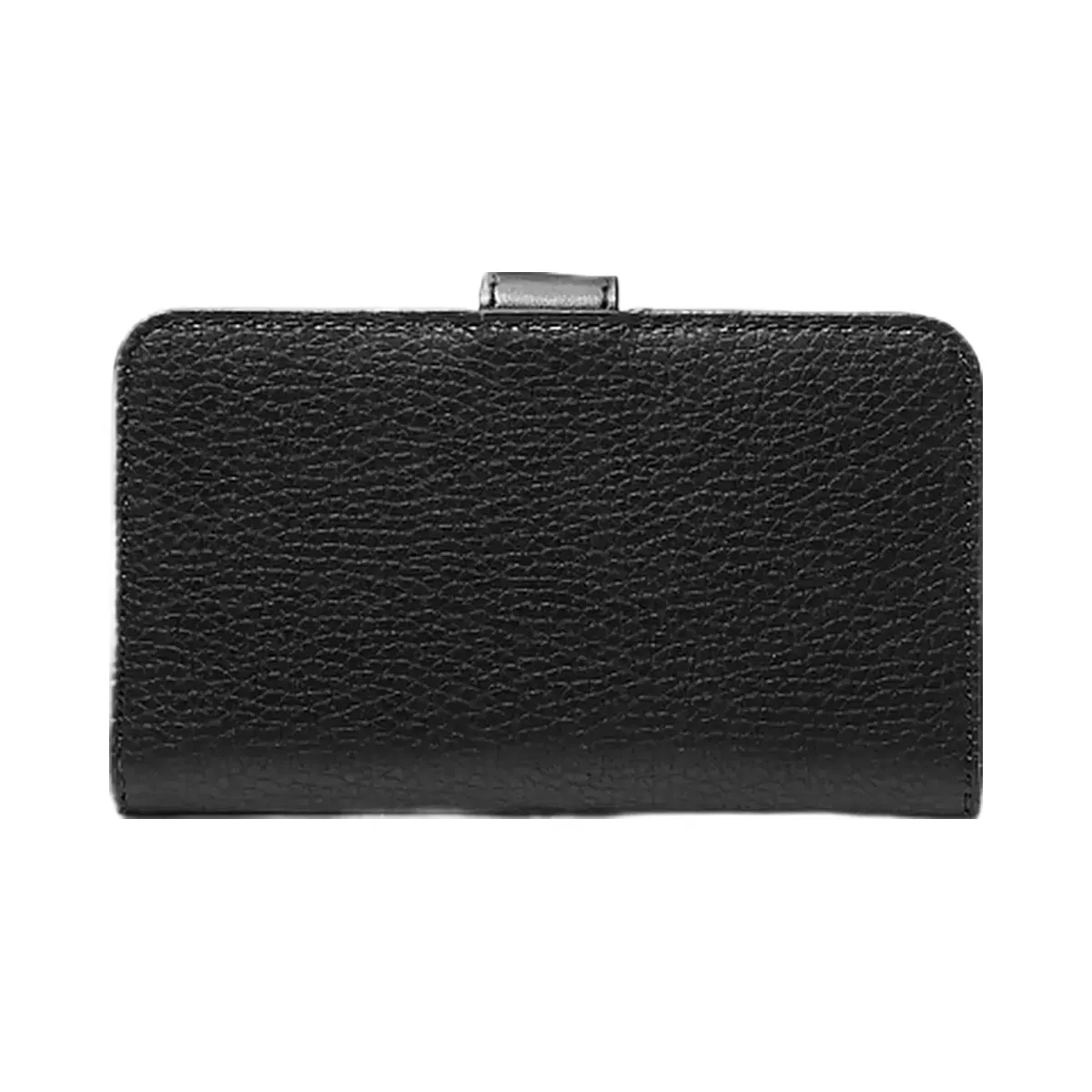 Michael Kors Jet Set Travel Medium Pebbled Leather Billfold Wallet Black