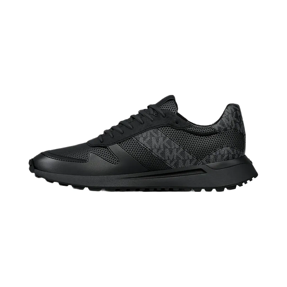 Michael Kors Dax Mixed-Media Trainer Black