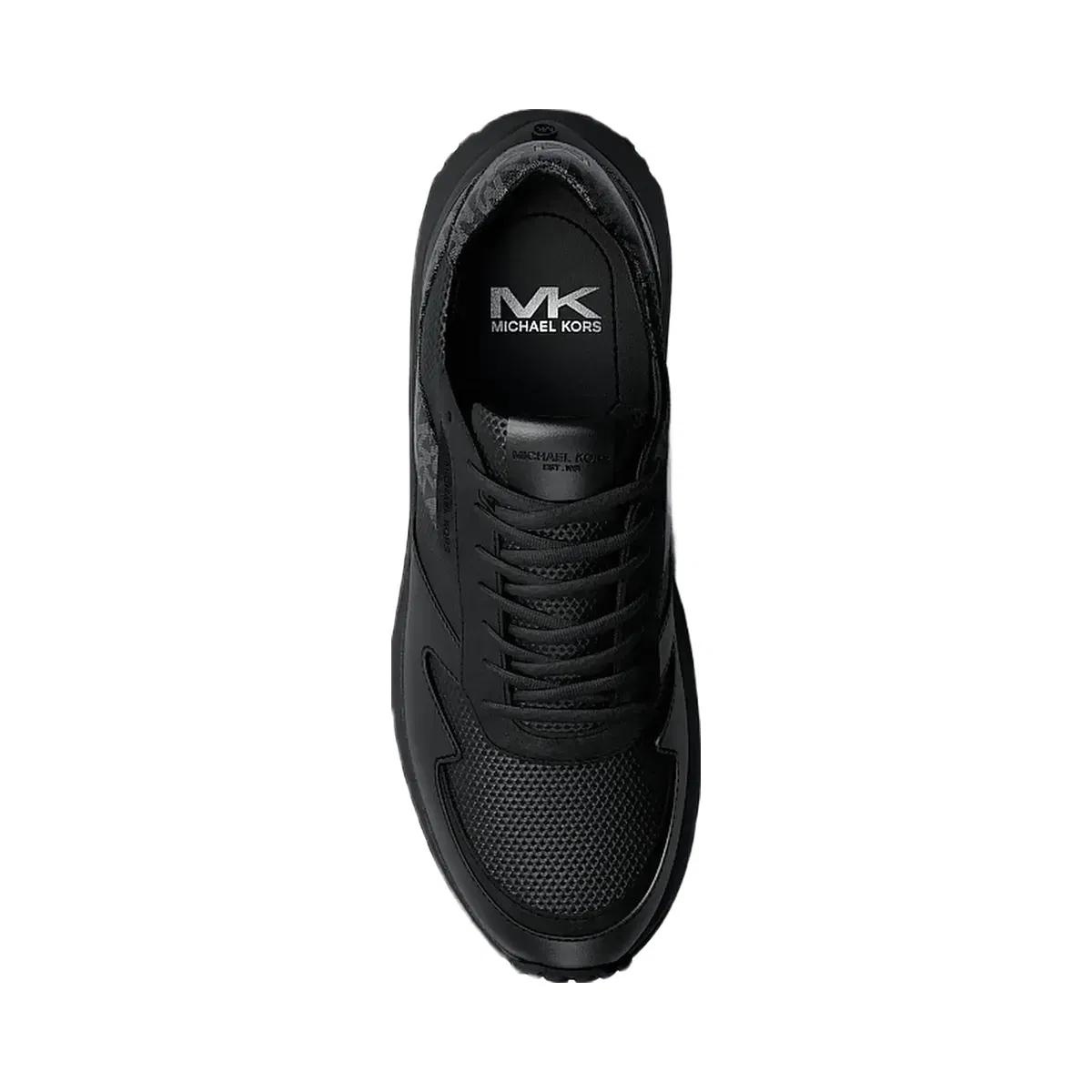 Michael Kors Dax Mixed-Media Trainer Black