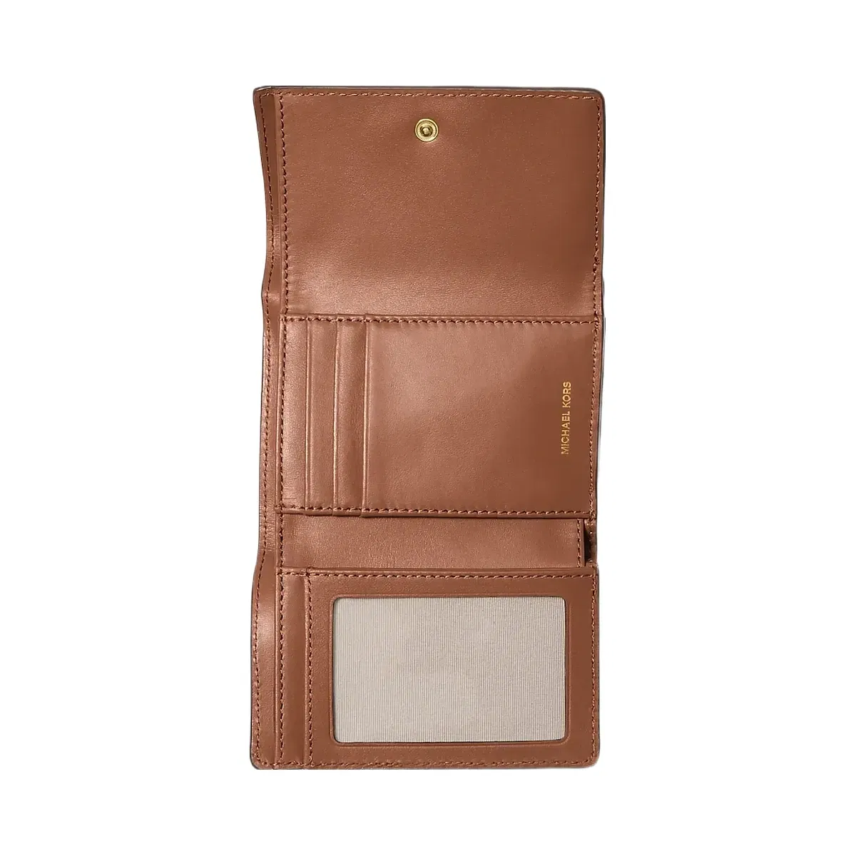 Michael Kors Bryant Medium Pebbled Leather Wallet Luggage