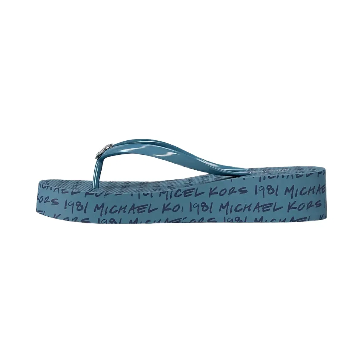 Michael Kors Bedford Logo Flip Flop Denim