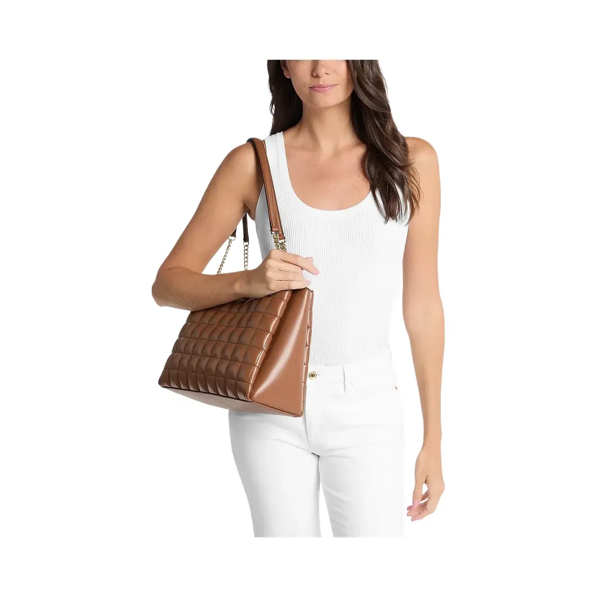 Michael Kors Soho Medium Quilted Tote Bag Luggage