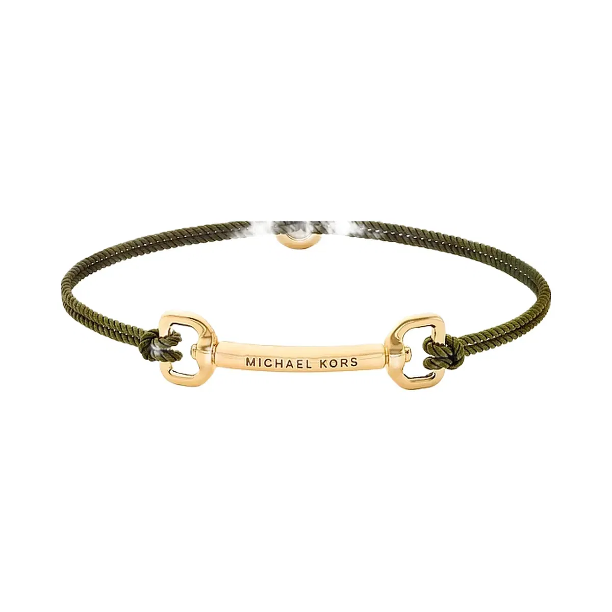 Michael Kors Horsebit Corded Slider Bracelet Gold/Oregano