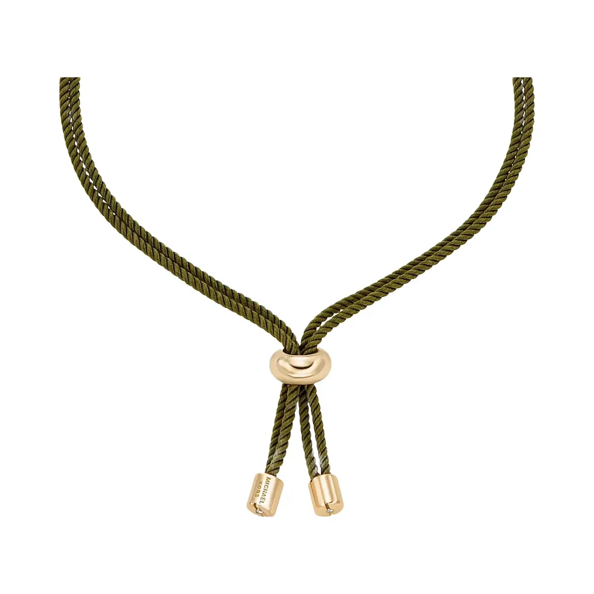 Michael Kors Horsebit Corded Slider Bracelet Gold/Oregano