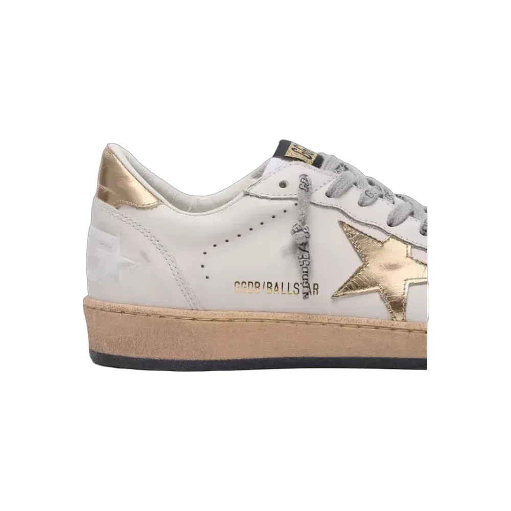 Golden Goose Ball Star With Gold Star And Heel Tab