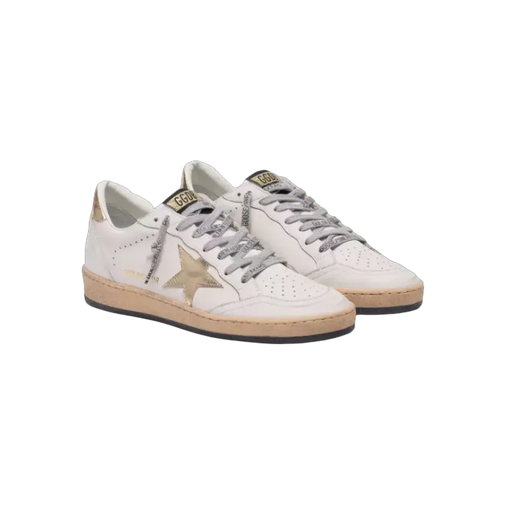 Golden Goose Ball Star With Gold Star And Heel Tab