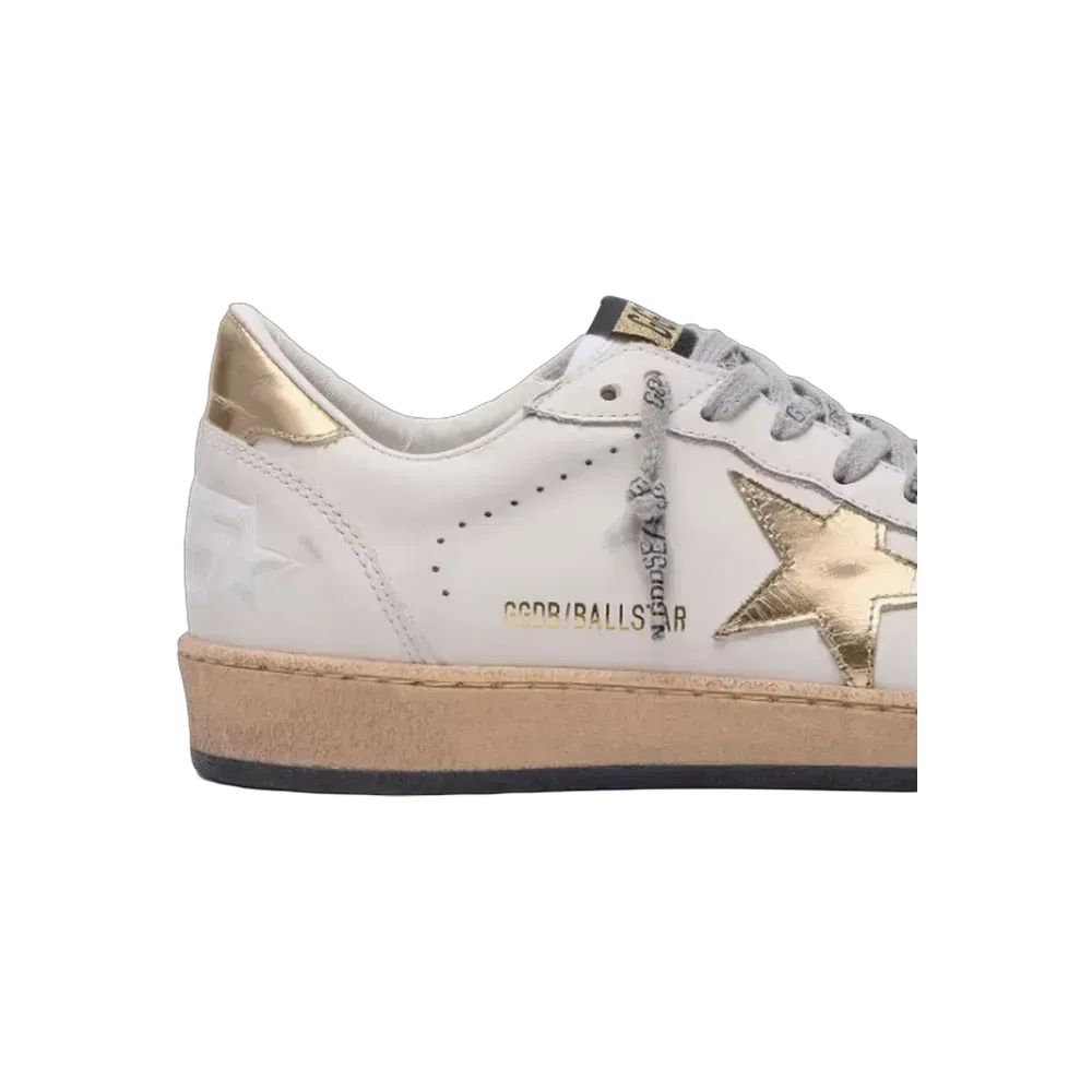 Golden Goose Ball Star With Gold Star And Heel Tab