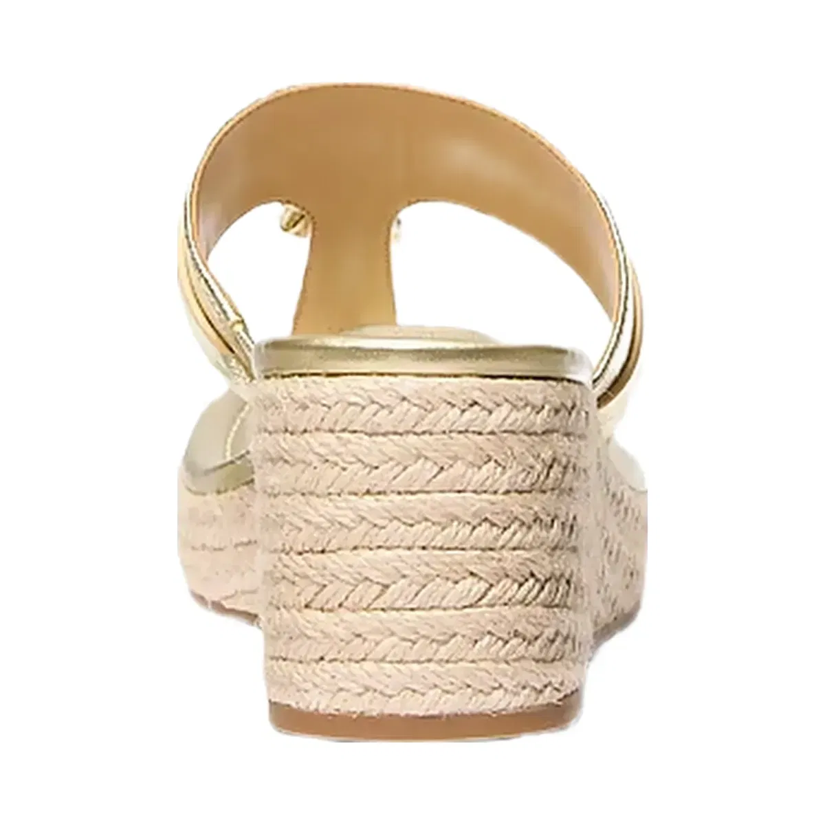 Michael Kors Zoe Metallic Wedge Sandal Pale Gold