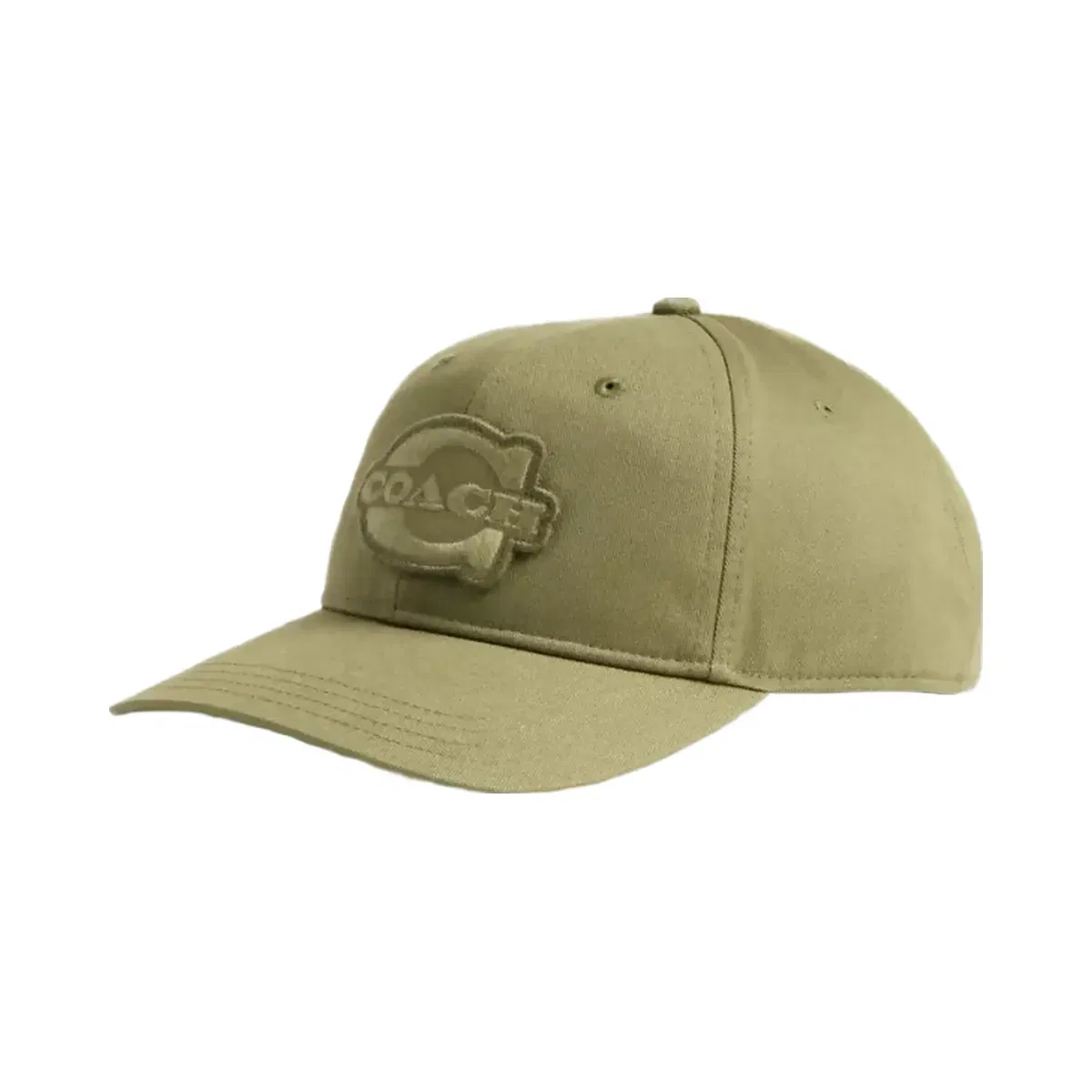 Coach Soho Flat Brim Baseball Hat in Olive