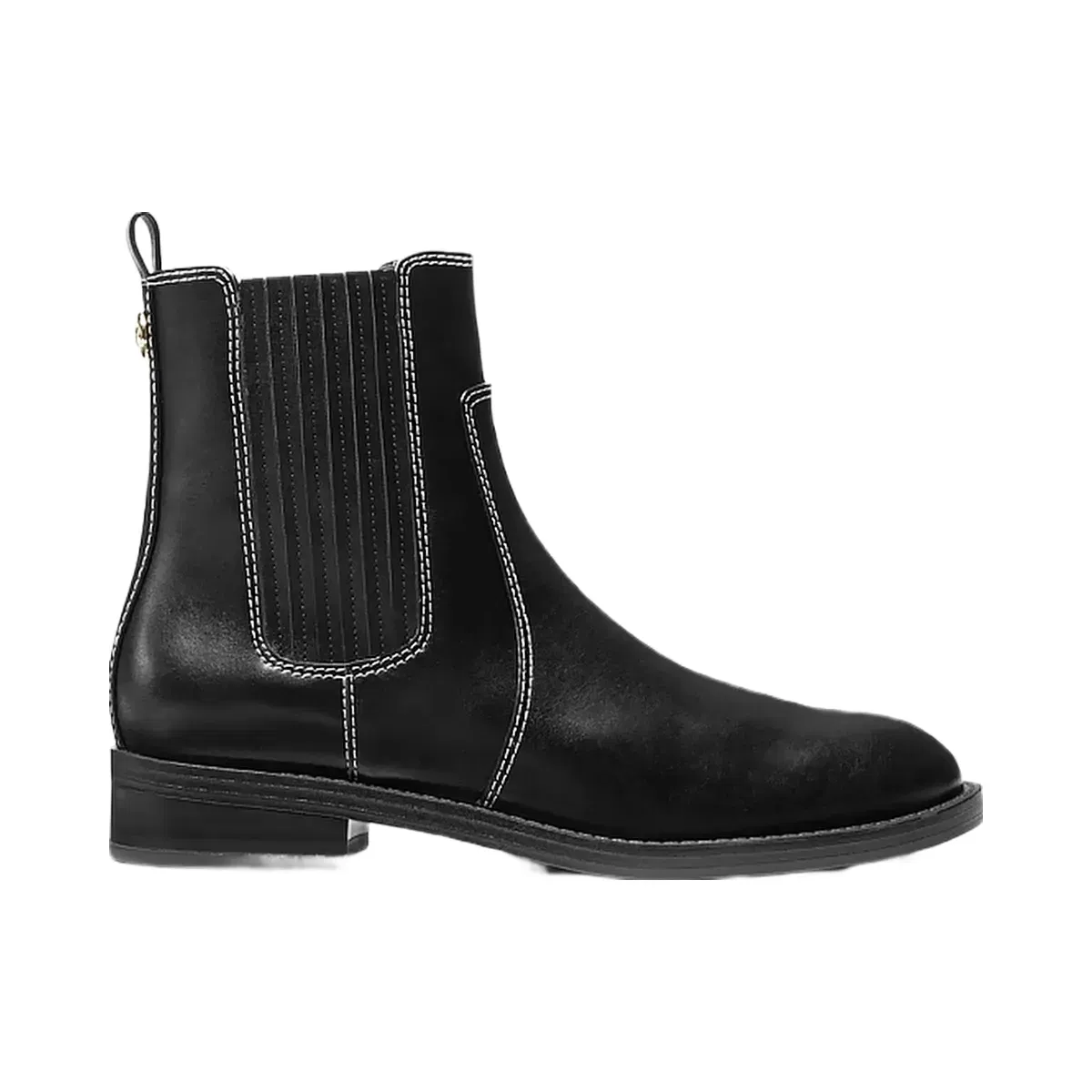 Michael Kors Ella Contrast-Stitched Chelsea Boot Black