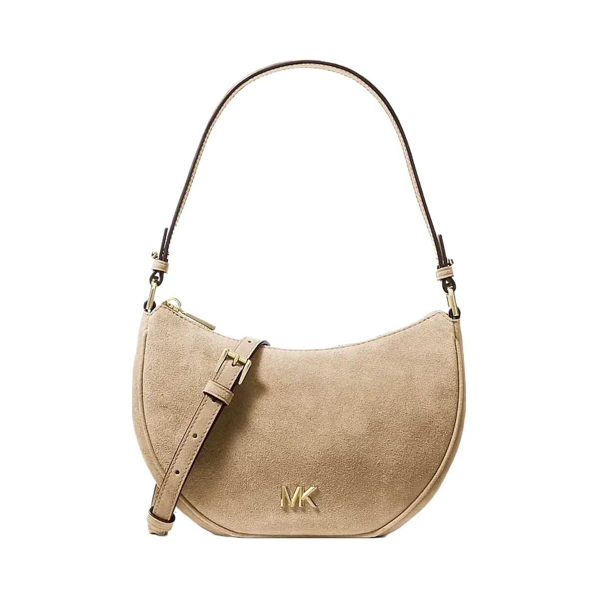Michael Kors Kyla Small Suede Convertible Pochette Khaki
