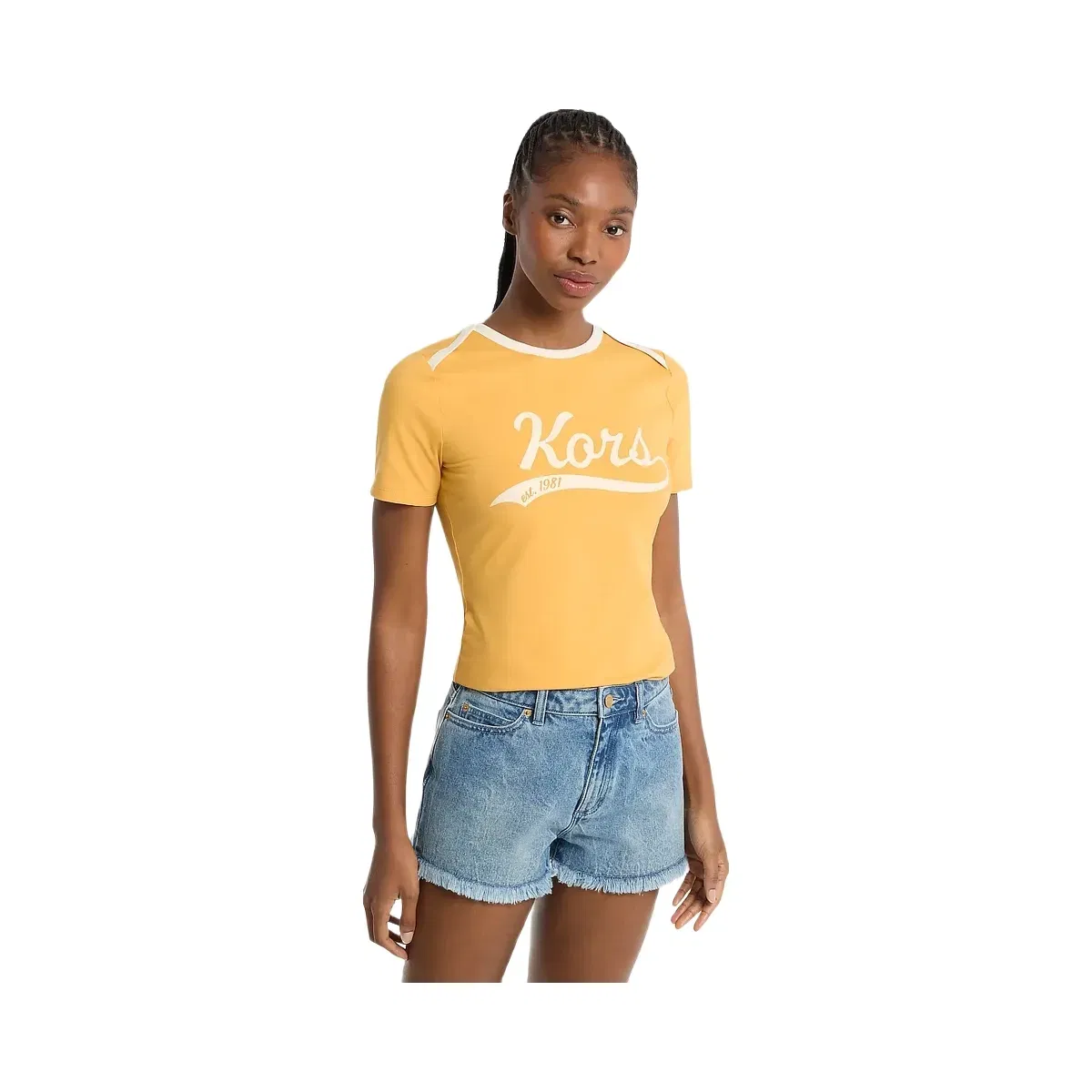Michael Kors KORS Stretch Jersey T-Shirt Honeywheat