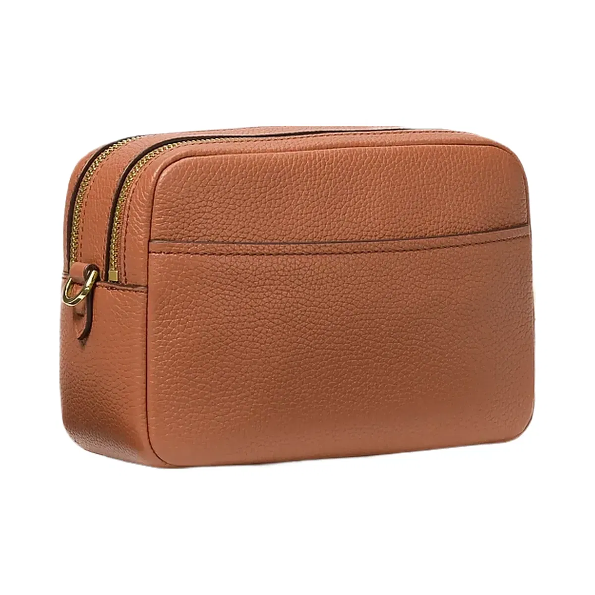 Michael Kors Bryant Medium Pebbled Leather Camera Crossbody Bag Luggage
