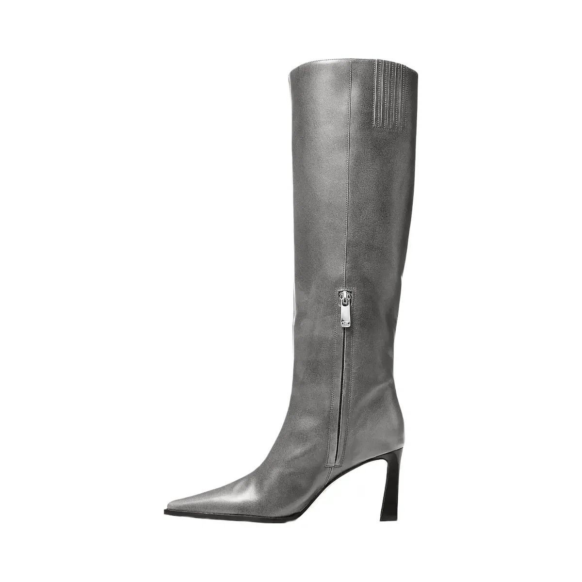 Michael Kors Darrah Burnished Leather Boot Storm