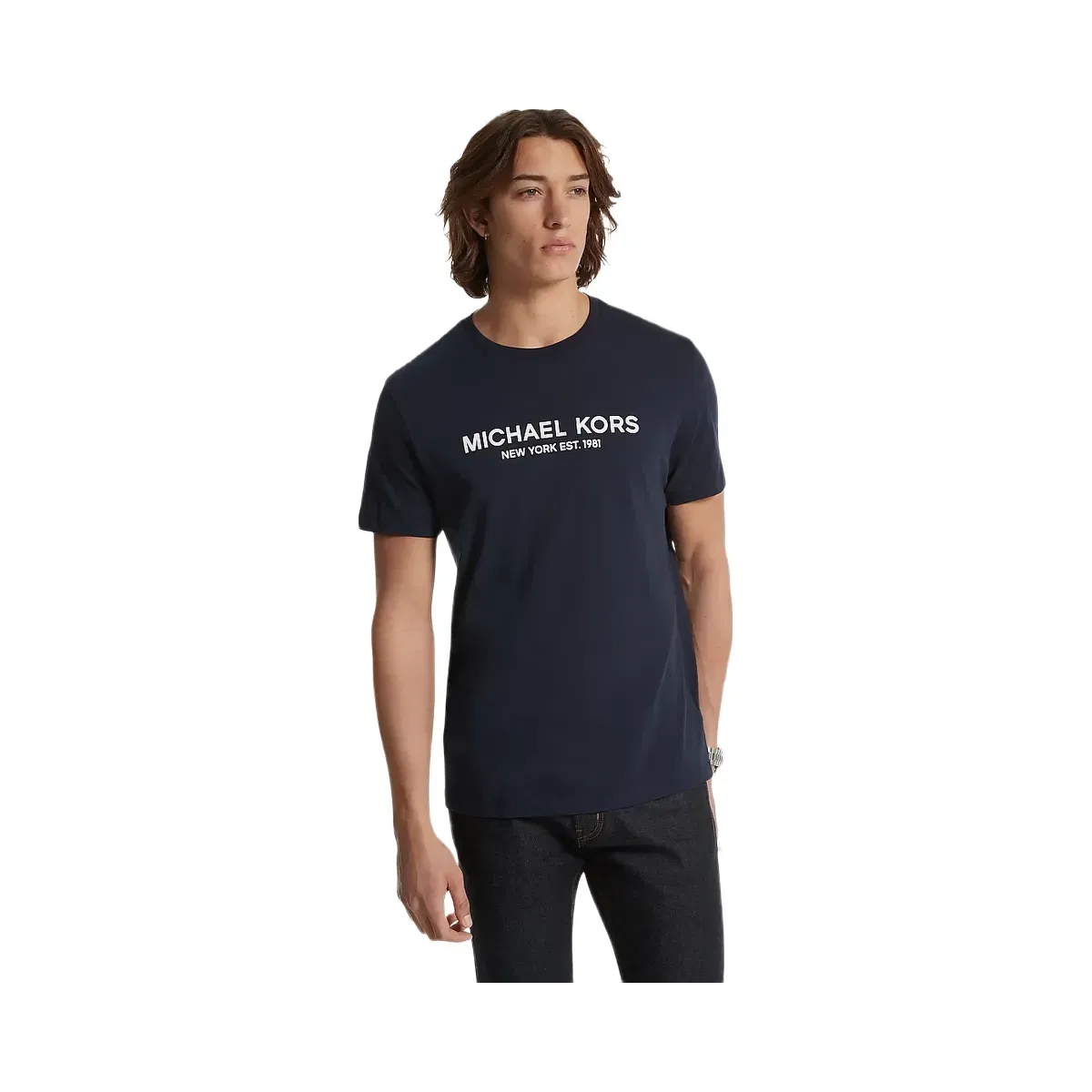 Michael Kors Logo Cotton T-shirt Midnight