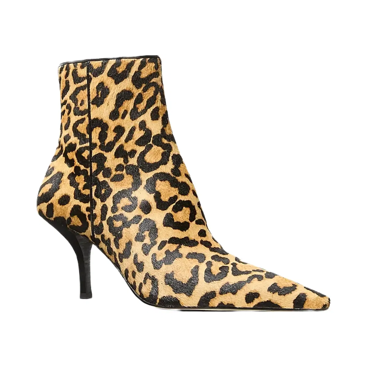 Michael Kors Selina Leopard Print Calf Hair Ankle Boot Marigold