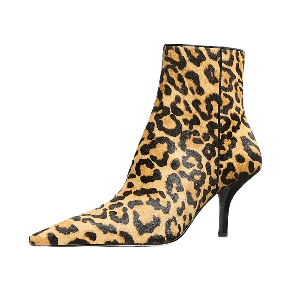 Michael Kors Selina Leopard Print Calf Hair Ankle Boot Marigold