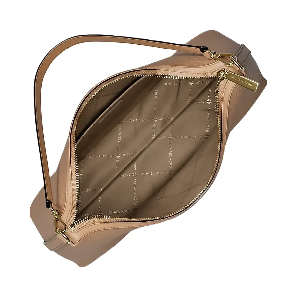 Michael Kors Sammy Medium Pebbled Leather Convertible Shoulder Bag Camel