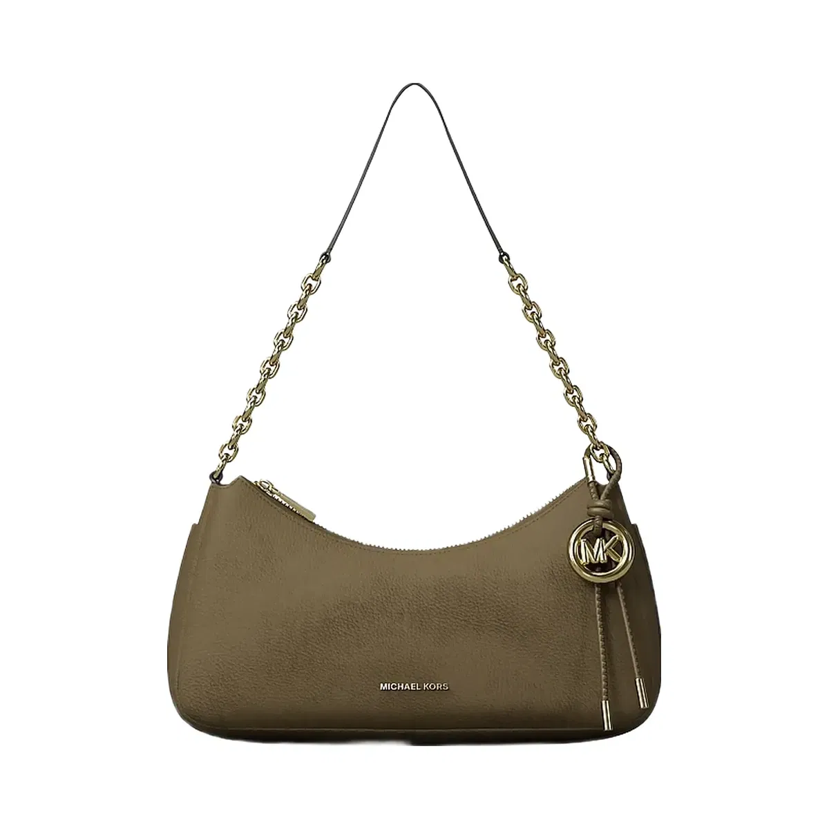 Michael Kors Nolita Medium Nubuck Chain Pochette Loden