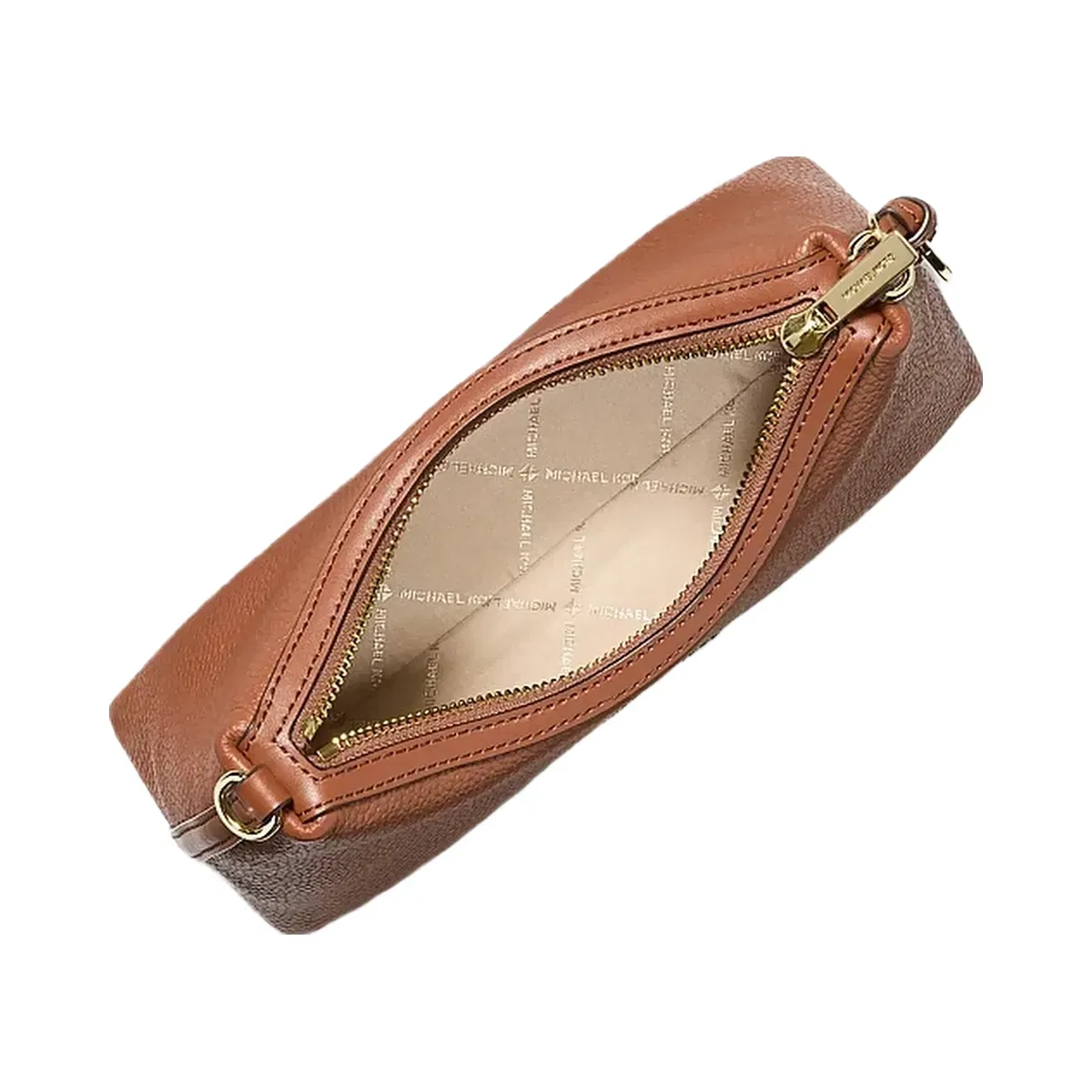 Michael Kors Sammy Small Pebbled Leather Convertible Crossbody Bag Luggage