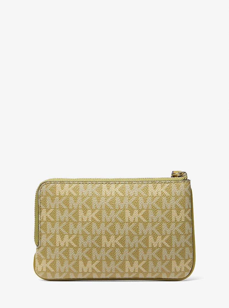 Michael Kors Jet Set Travel Small Signature Logo Wristlet Oregano