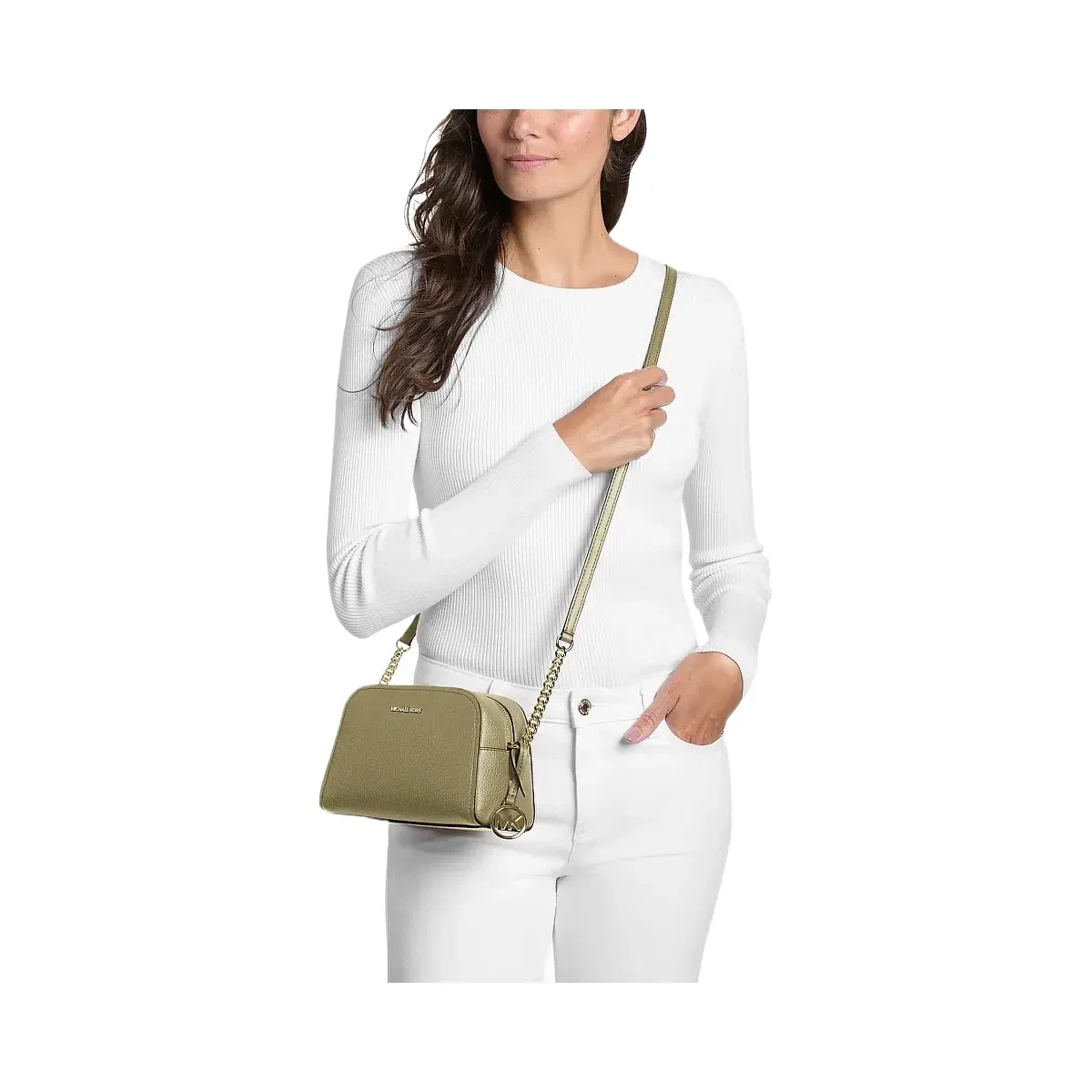 Michael Kors Ashton Extra-Small Camera Crossbody Bag Oregano