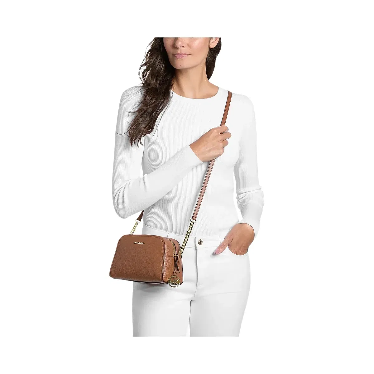 Michael Kors Ashton Extra-Small Camera Crossbody Bag Luggage