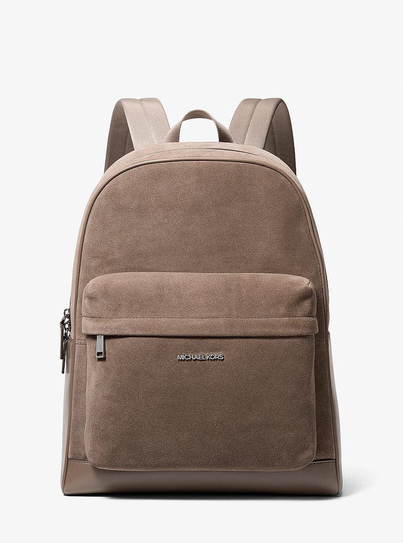 Michael Kors Pacey Suede Backpack Mushroom