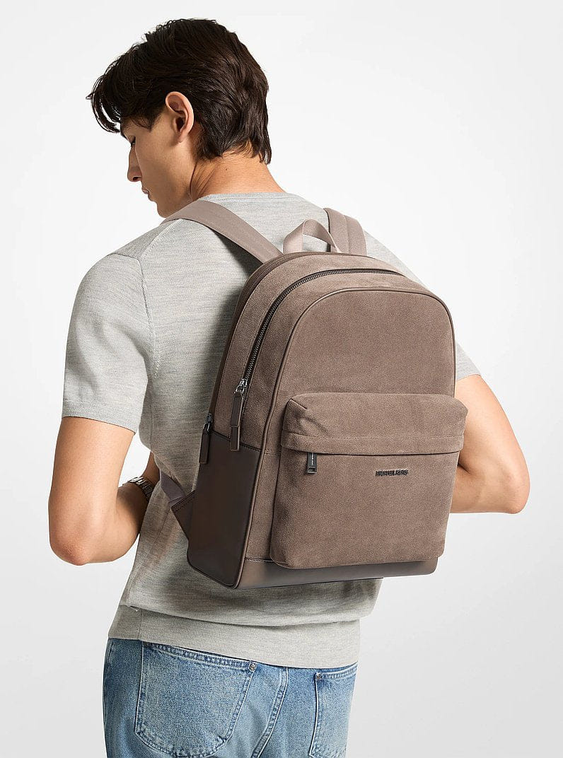 Michael Kors Pacey Suede Backpack Mushroom