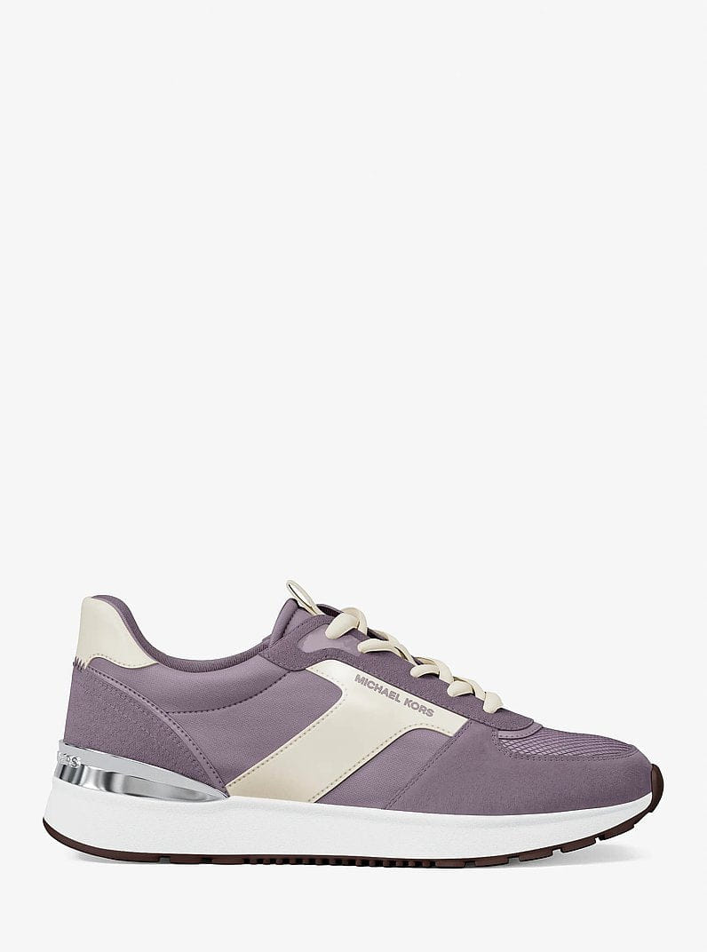 Michael Kors Remy Mixed-Media Trainer Lilac