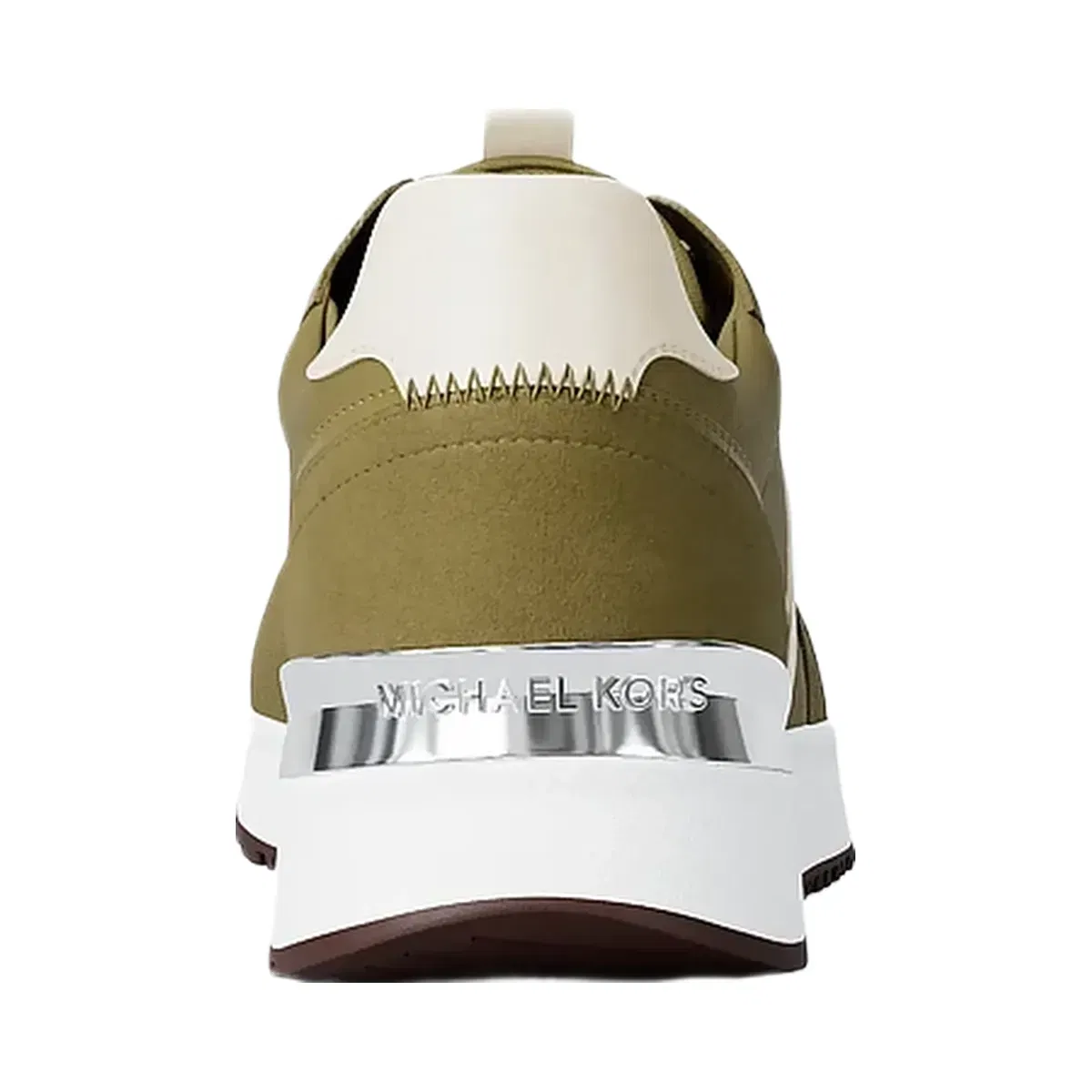 Michael Kors Remy Mixed-Media Trainer Oregano